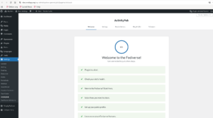 settings of activitypub plugins 6di6 done!